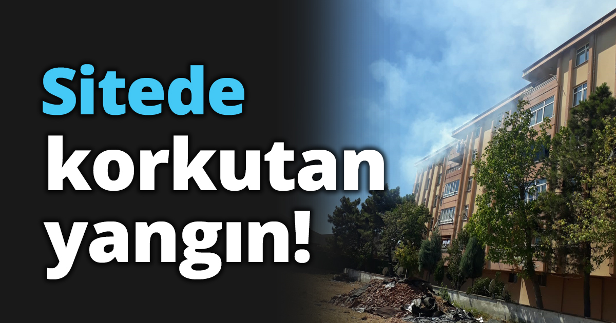 Sitede korkutan yangın!