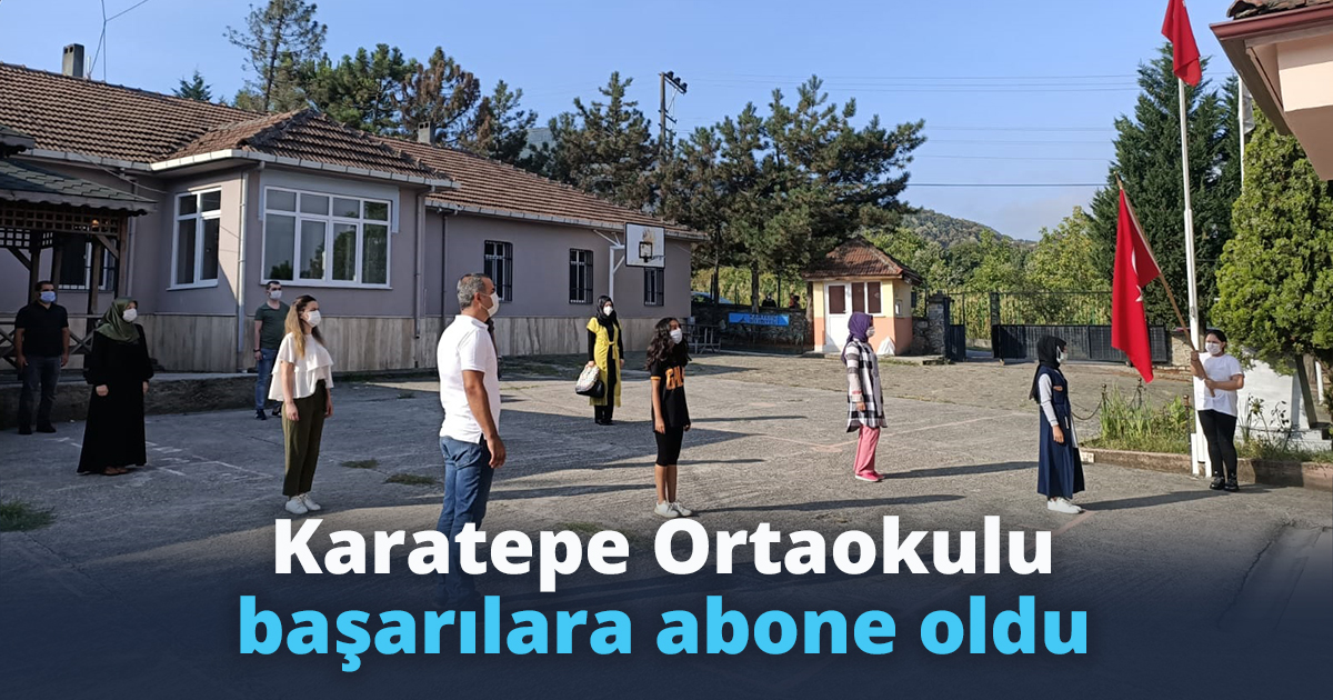   Karatepe Ortaokulu başarılara abone oldu