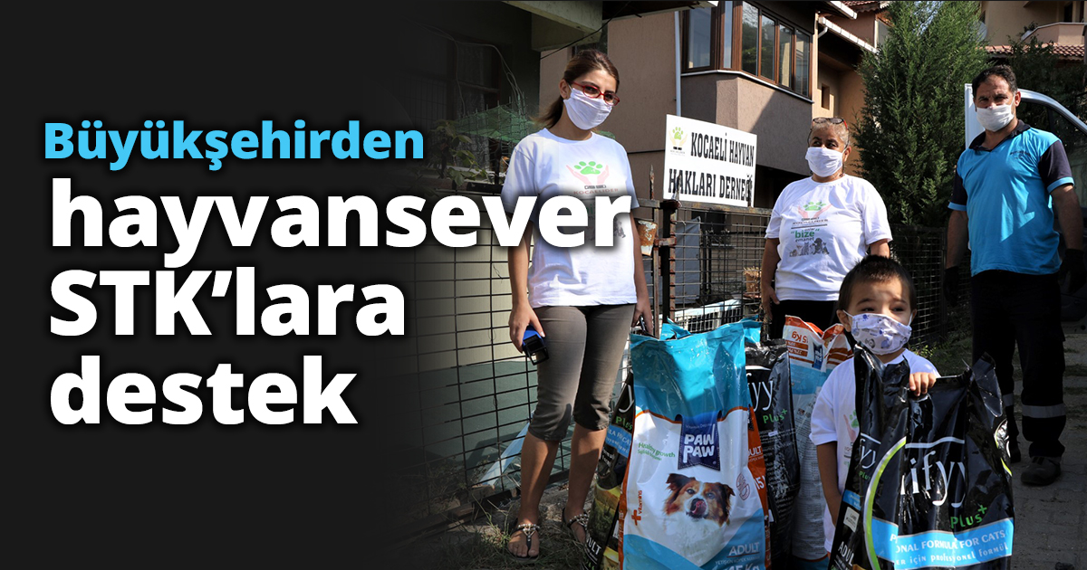 Büyükşehirden hayvansever STK’lara destek