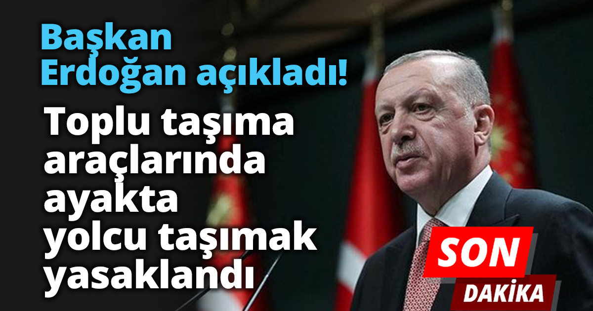 Toplu taşıma araçlarında ayakta yolcu taşımak yasaklandı