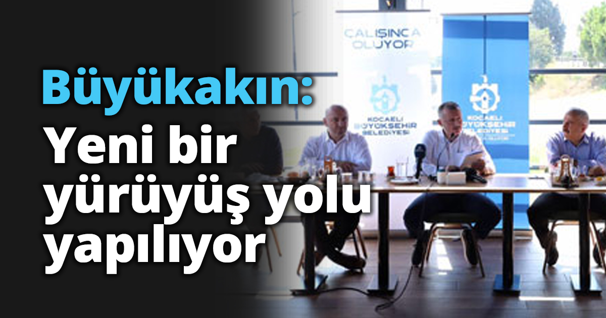 Büyükakın: Yeni bir yürüyüş yolu yapılıyor