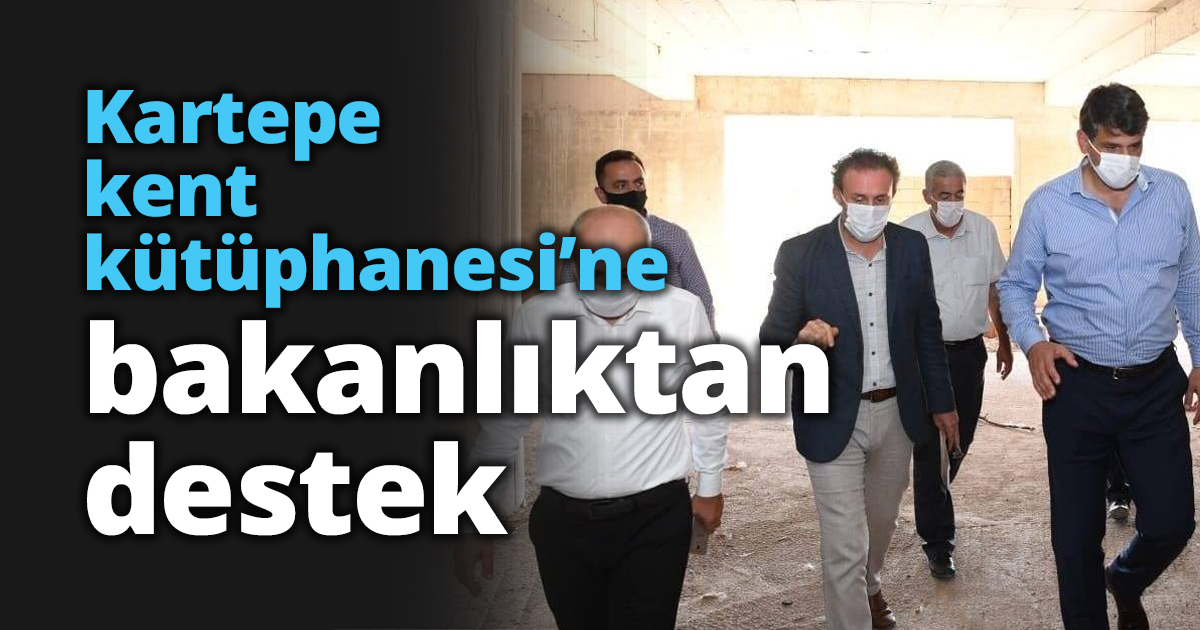 Kartepe kent kütüphanesi’ne bakanlıktan destek