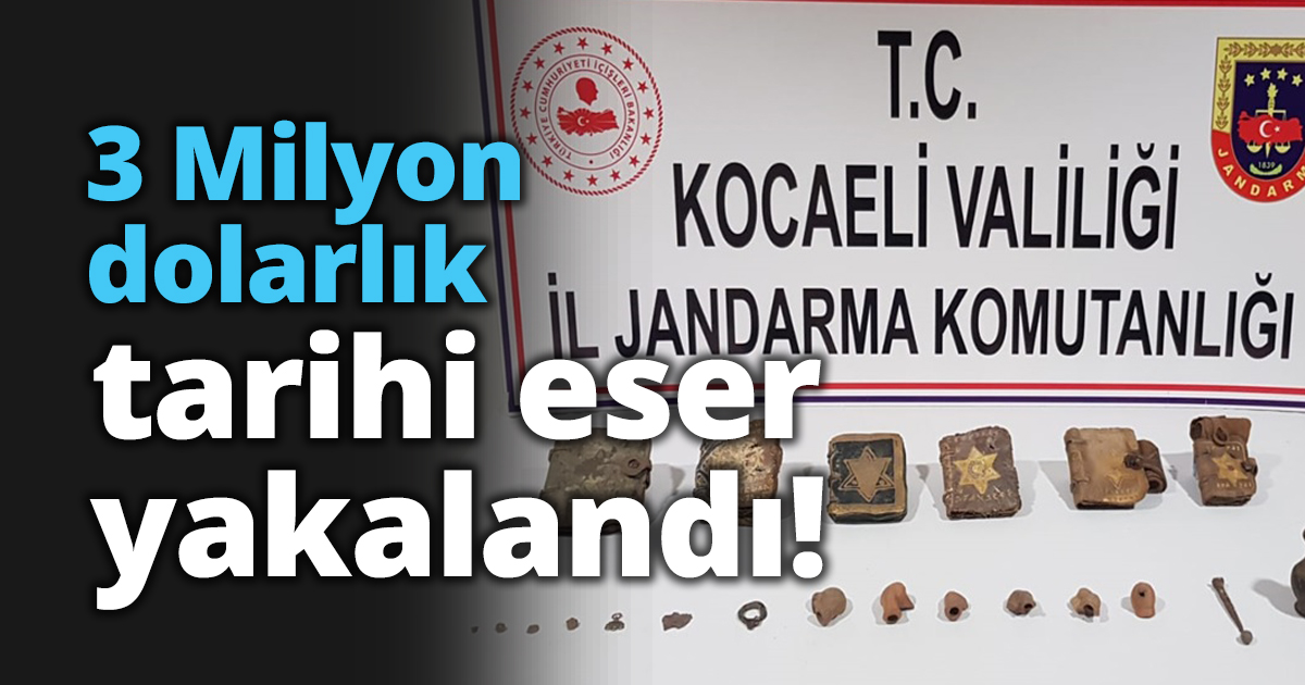3 Milyon dolarlık tarihi eser yakalandı!