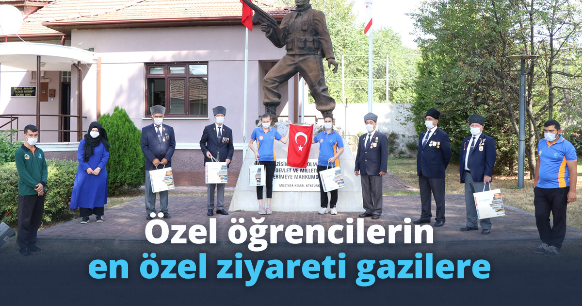Özel öğrencilerin en özel ziyareti gazilere