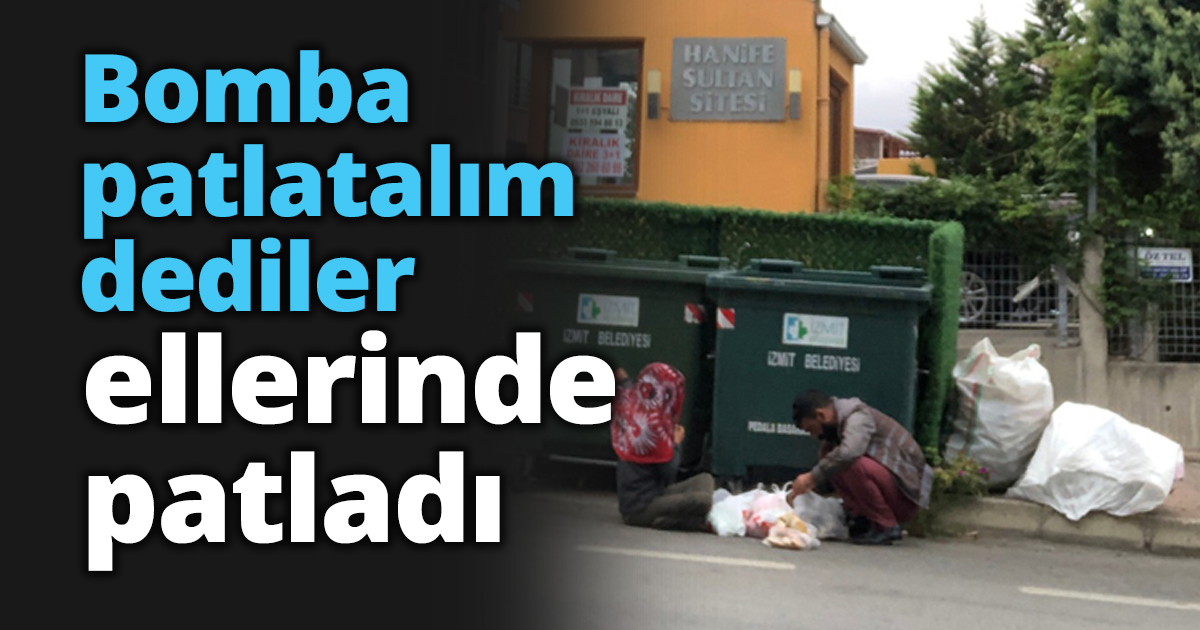 Bomba patlatalım dediler ve ellerinde patladı