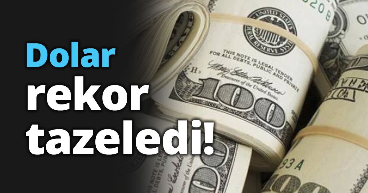 Dolar rekor tazeledi!