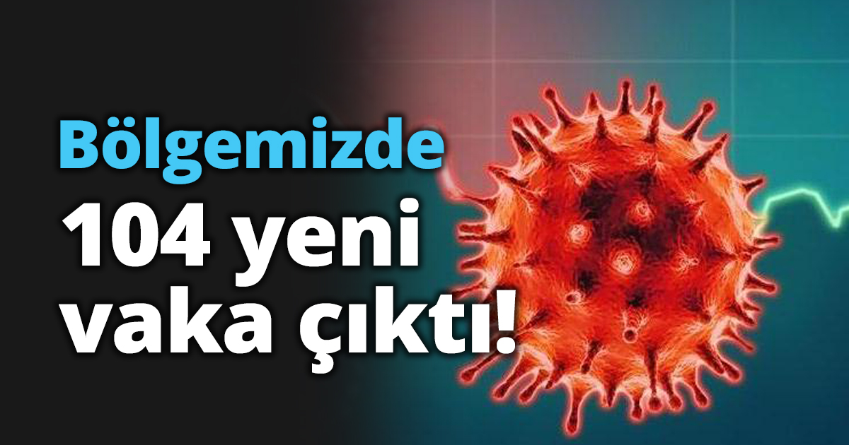 Bölgemizde 104 yeni vaka çıktı!