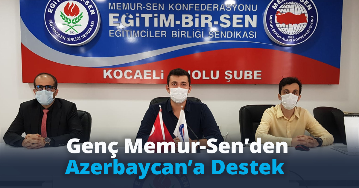 Genç Memur-Sen’den Azerbaycan’a Destek 