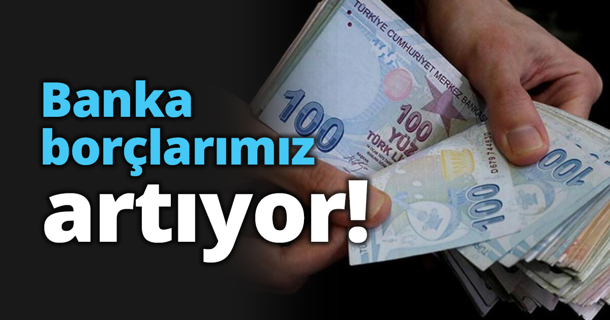 Banka borçlarımız artıyor!