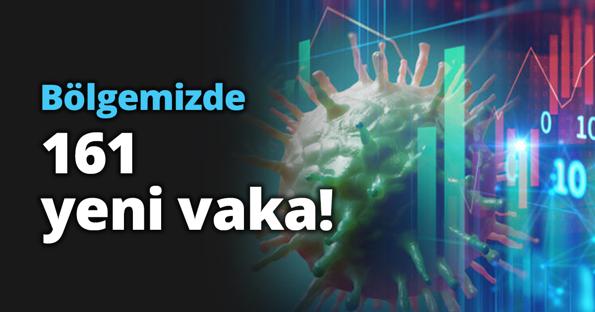 Bölgemizde 161 yeni vaka!