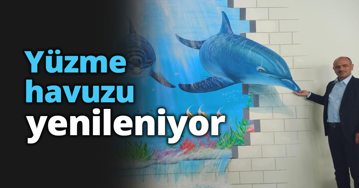 Yüzme havuzu yenileniyor