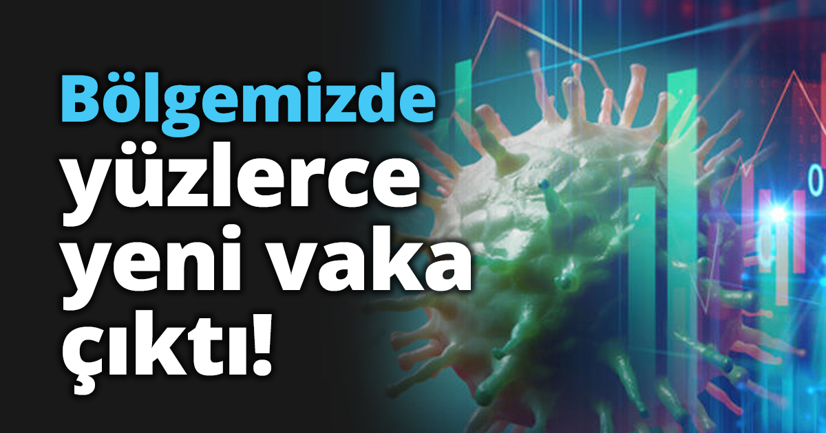 Bölgemizde yüzlerce yeni vaka çıktı!