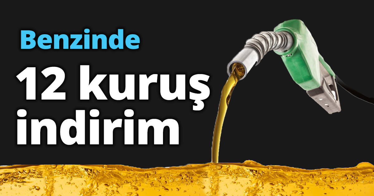 Benzinde 12 kuruş indirim