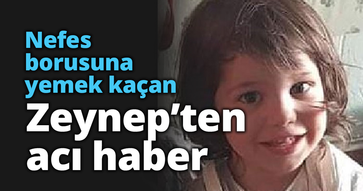 Gölcük’lü minik Zeynep’ten acı haber