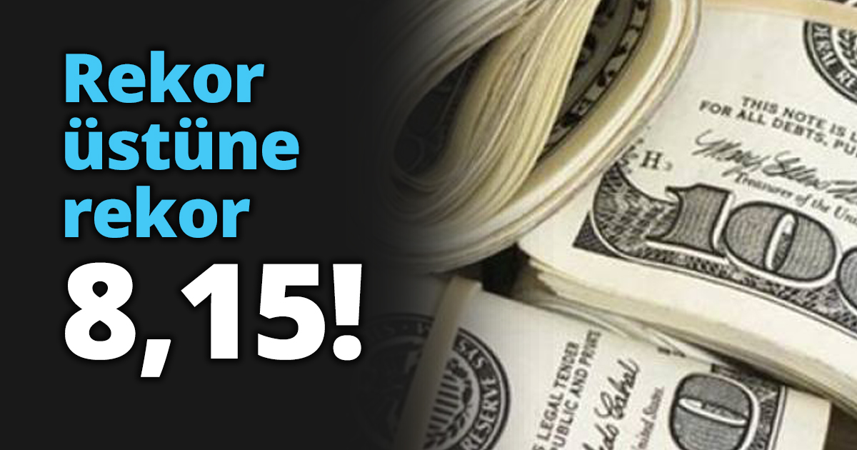 Rekor üstüne rekor; 8,15!