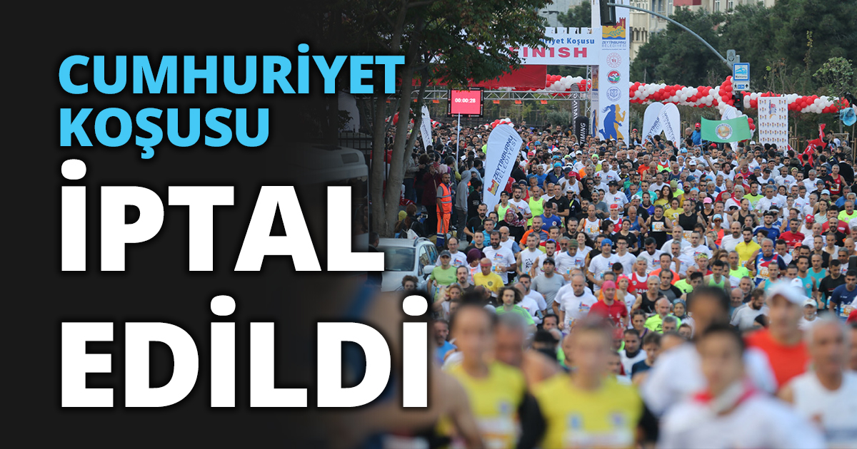 CUMHURİYET KOŞUSU İPTAL EDİLDİ