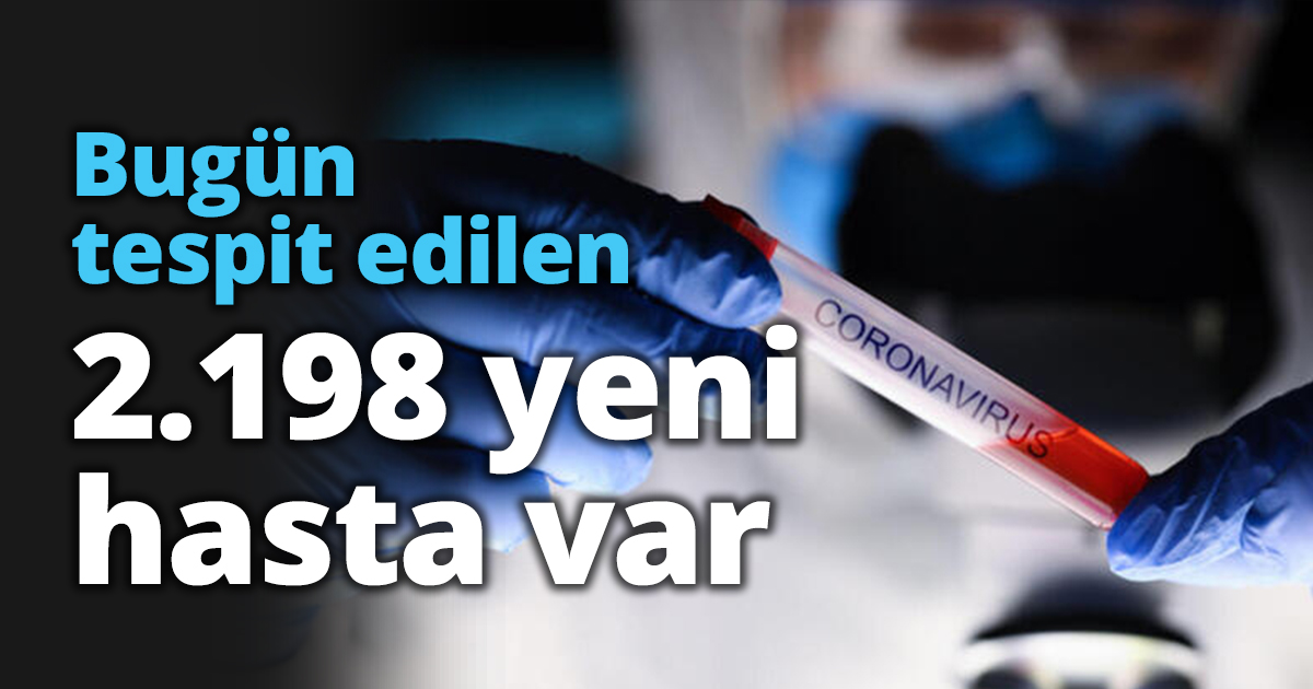 Bugün tespit edilen 2.198 yeni hasta var