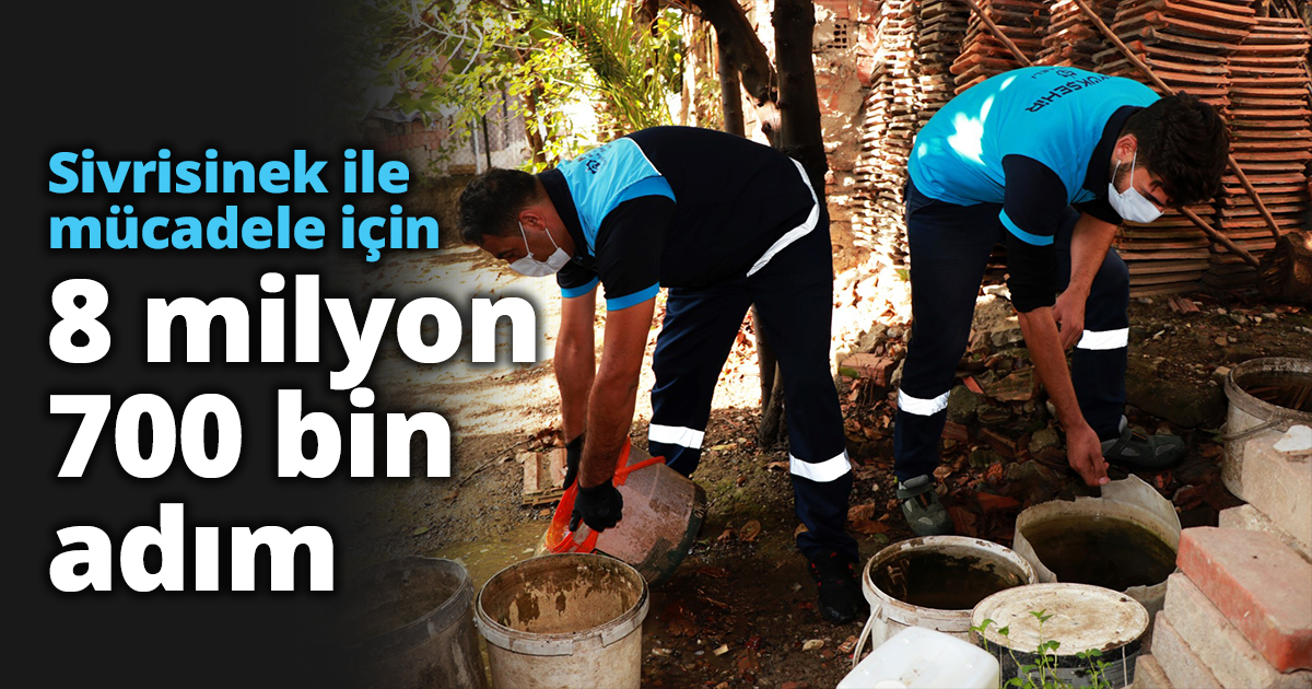 Sivrisinek ile mücadele için 8 milyon 700 bin adım