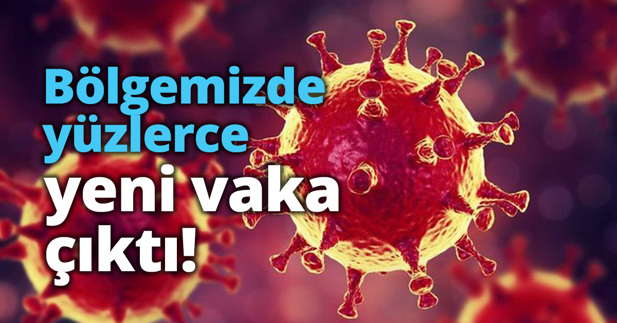 Bölgemizde yüzlerce yeni vaka çıktı!