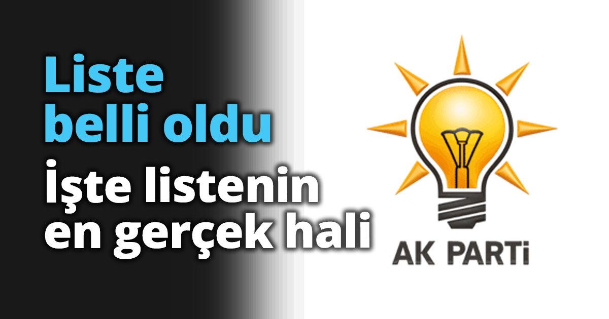 İşte listenin en gerçek hali