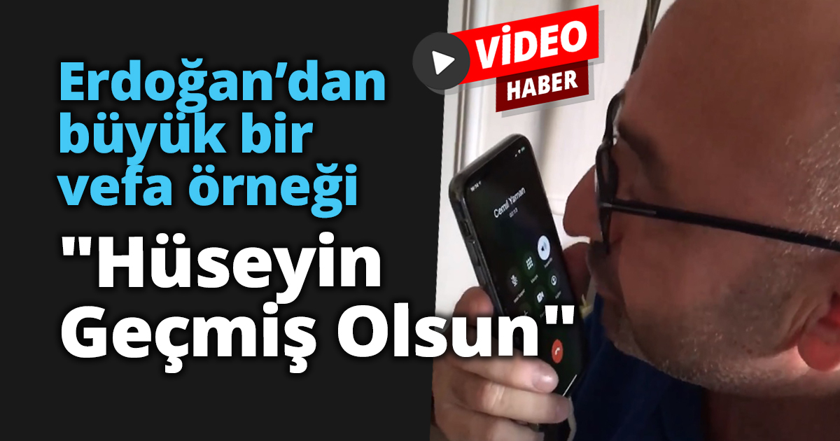 Erdoğan’dan büyük bir vefa örneği 