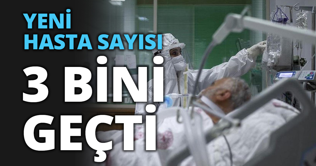 YENİ HASTA SAYISI 3 BİNİ GEÇTİ