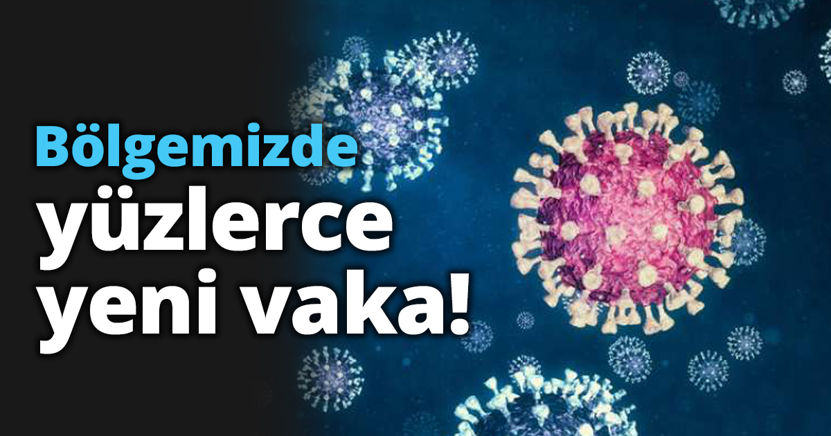Bölgemizde yüzlerce yeni vaka!