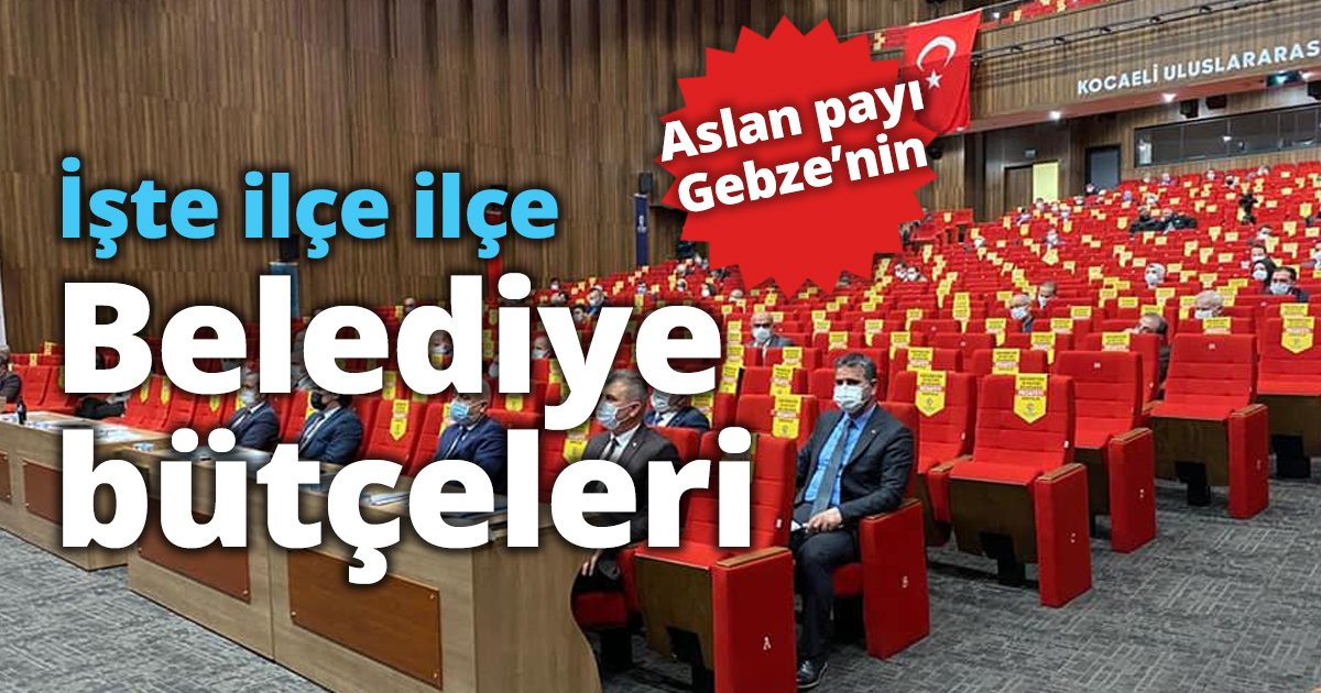 İşte ilçe ilçe Belediye bütçeleri