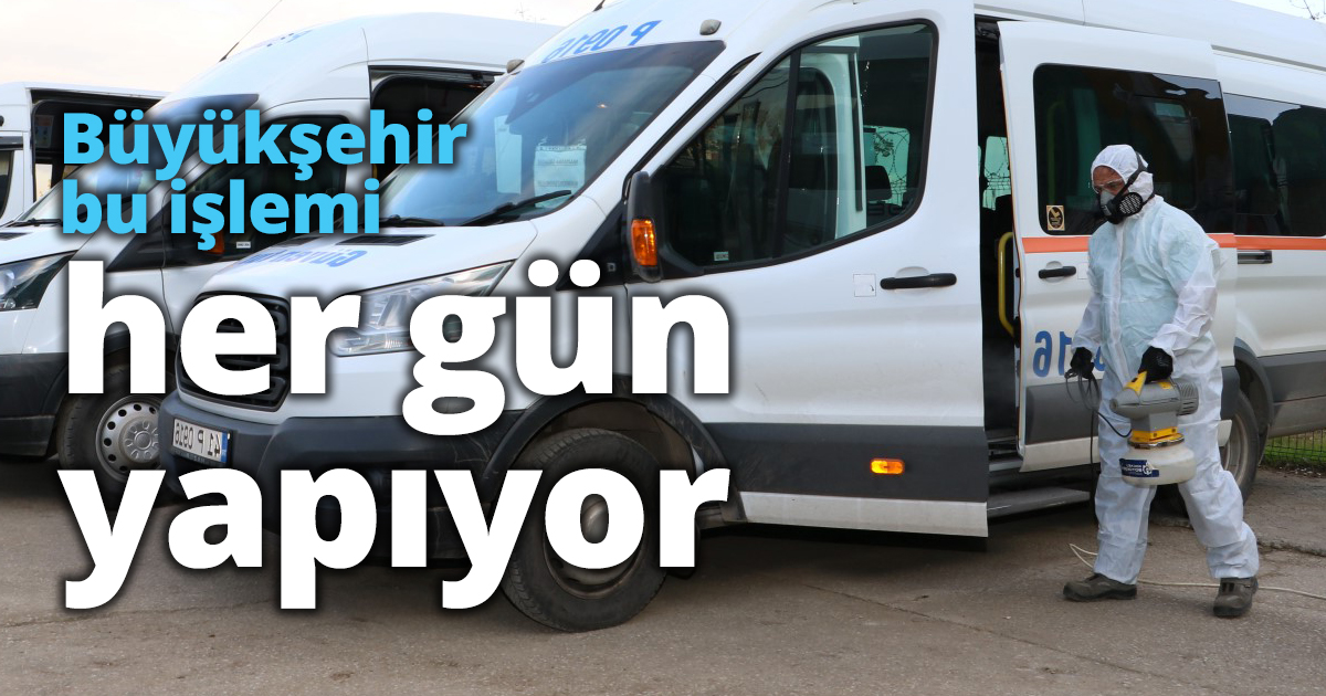 Büyükşehir bunu her gün yapıyor