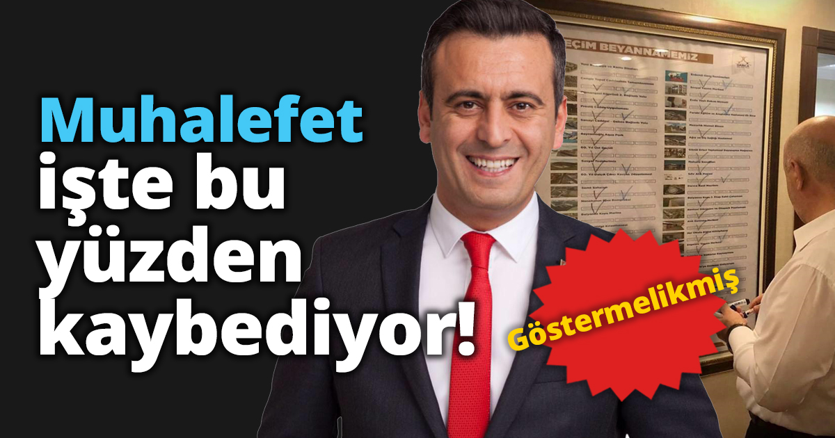 Muhalefet işte bu yüzden kaybediyor!