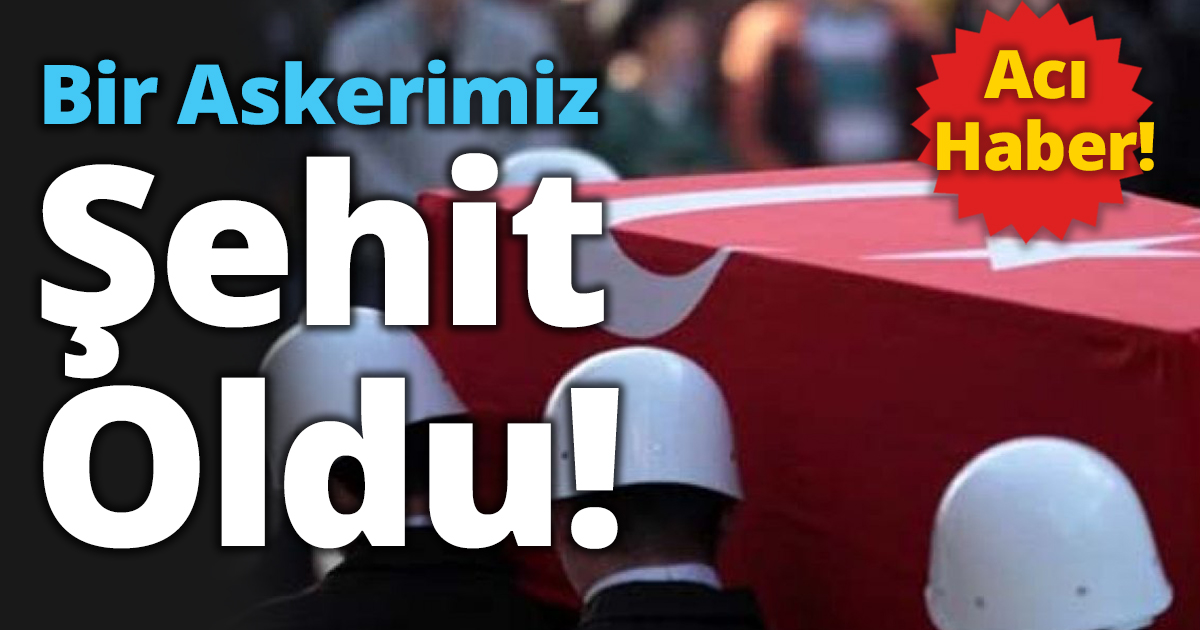 Bir Askerimiz Şehit oldu!