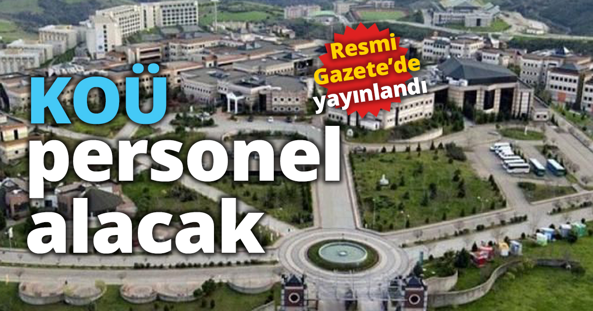 KOÜ personel alacak