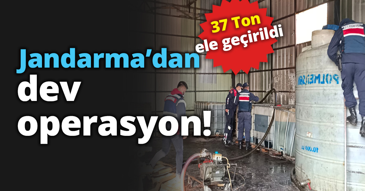Jandarma’dan dev operasyon!