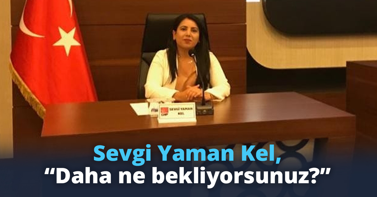 Sevgi Yaman Kel, “Daha ne bekliyorsunuz?”