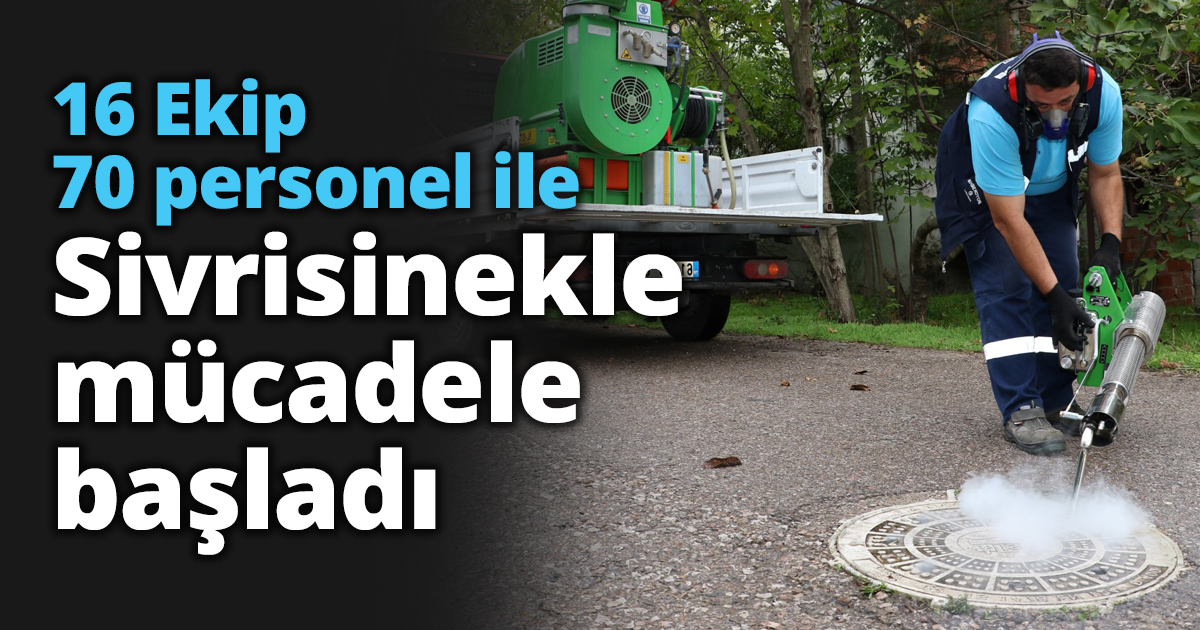 16 Ekip ile Sivrisinekle mücadele başladı