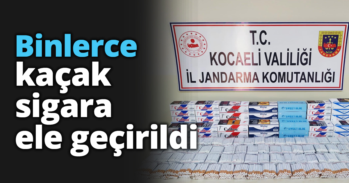 Binlerce kaçak sigara ele geçirildi
