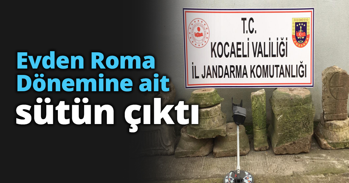 Evden Roma Dönemine ait sütün çıktı
