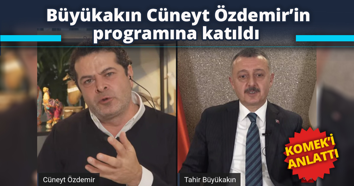 Büyükakın Cüneyt Özdemir’in programına katıldı