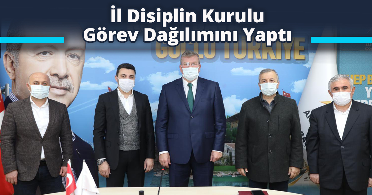 İl Disiplin Kurulu Görev Dağılımını Yaptı