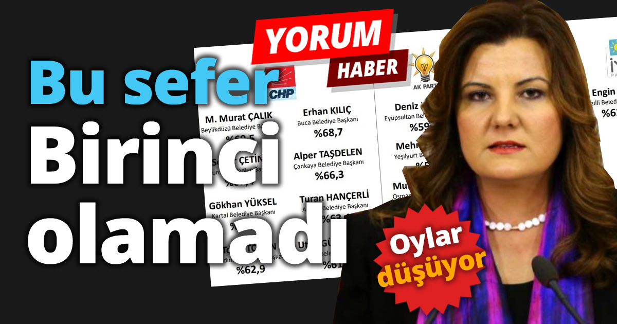 Bu sefer birinci olamadı