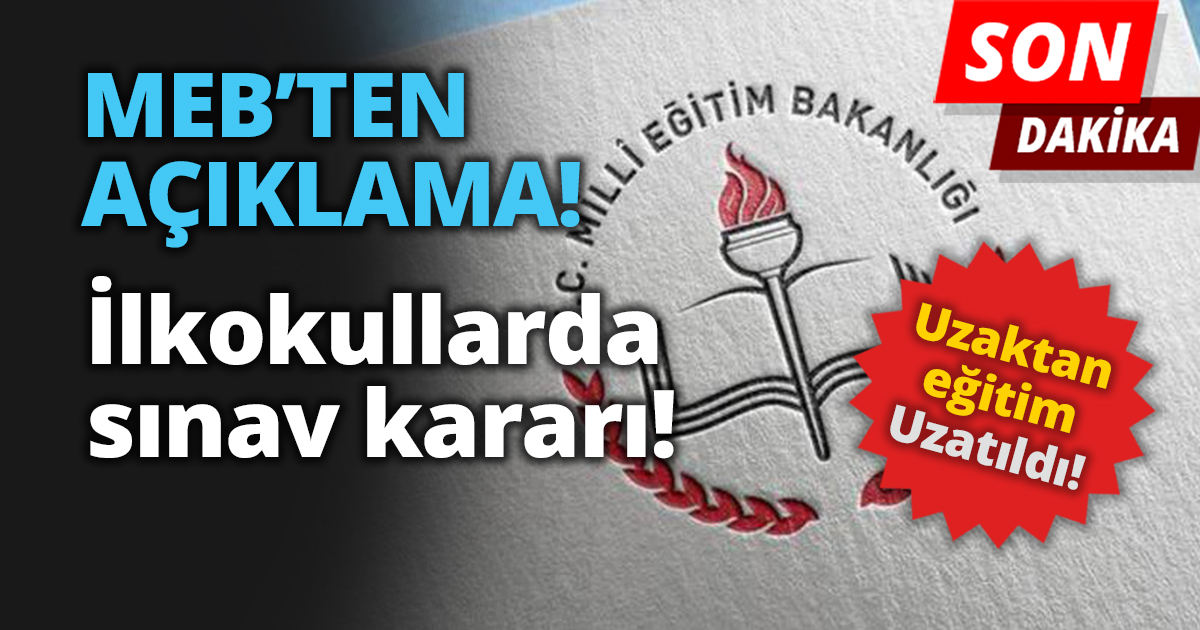 MEB’TEN SON DAKİKA AÇIKLAMASI!