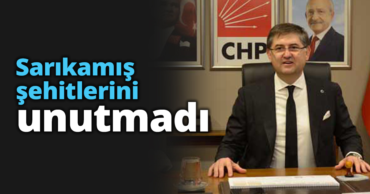 Başkan Yıldızlı Sarıkamış şehitlerini unutmadı