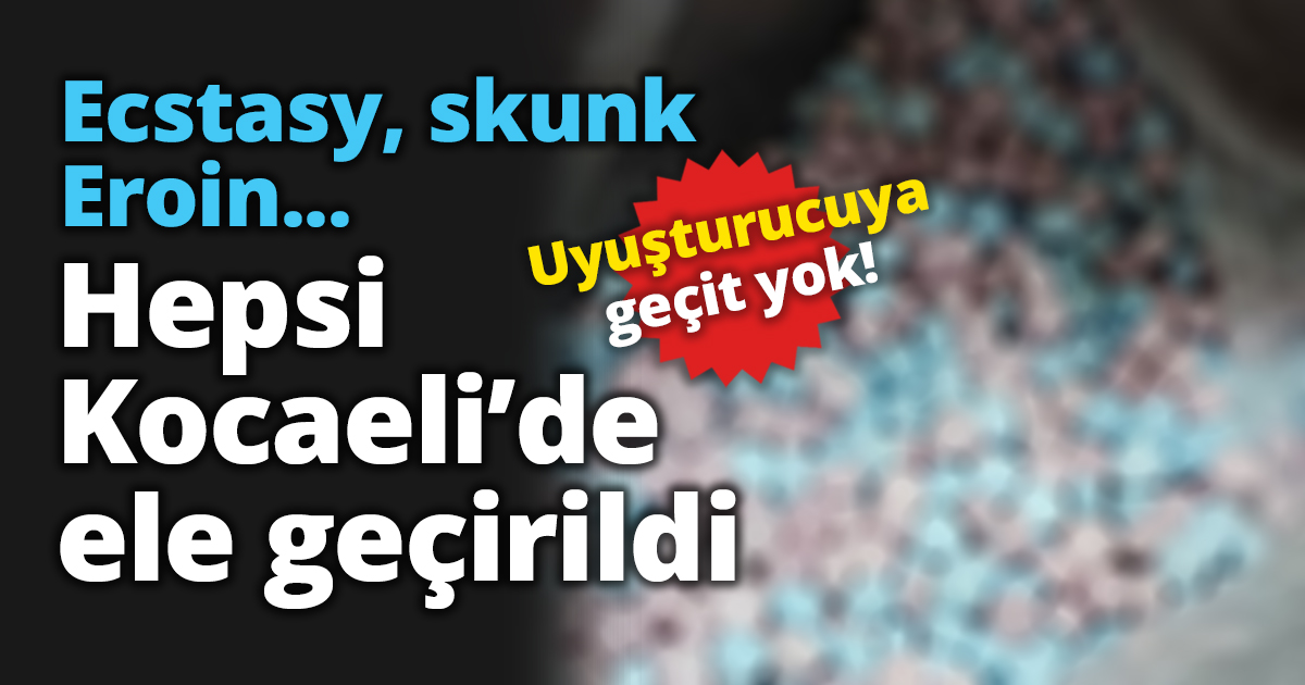 Hepsi Kocaeli’de ele geçirildi!