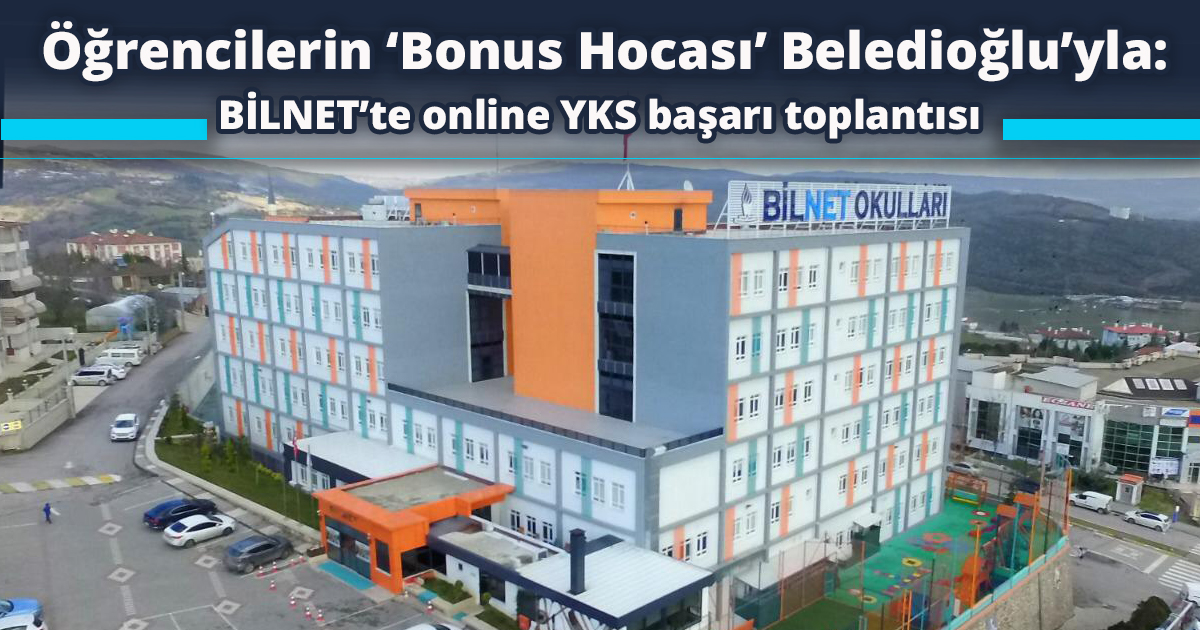 Öğrencilerin ‘Bonus Hocası’ Beledioğlu’yla: BİLNET’te online YKS başarı toplantısı