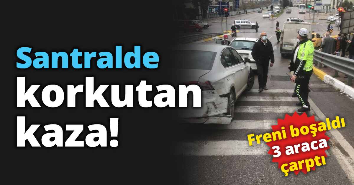 Santralde korkutan kaza!