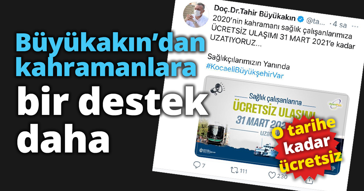 Büyükakın’dan kahramanlara bir destek daha