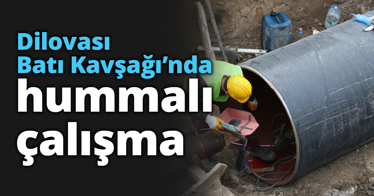 Dilovası Batı Kavşağı’nda hummalı çalışma