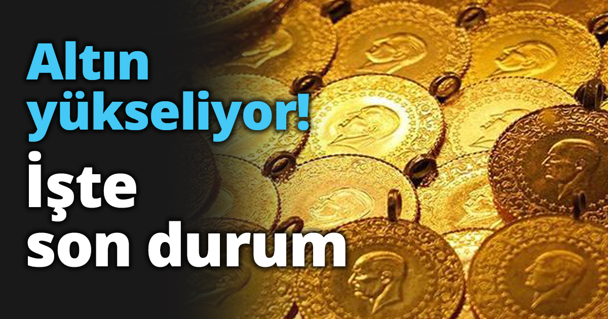 Altın yükseliyor! İşte son durum
