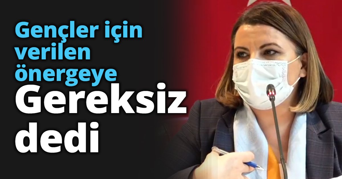 Gençlerin önergesi için Gereksiz dedi