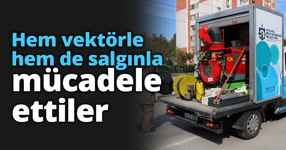 Hem vektörle hem de salgınla mücadele ettiler